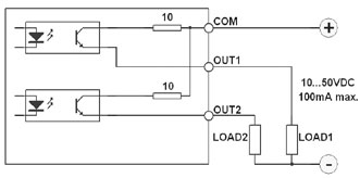 Wyjście cyfrowe typu PNP